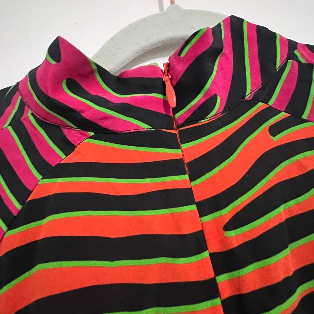 House of Holland striped  silk dress size 2 - Picture 4 of 7